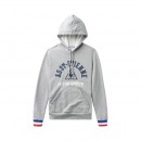 2017 Nouvelle Le Coq Sportif Po Hood As Saint Etienne Light Heather Grey Sweats Homme